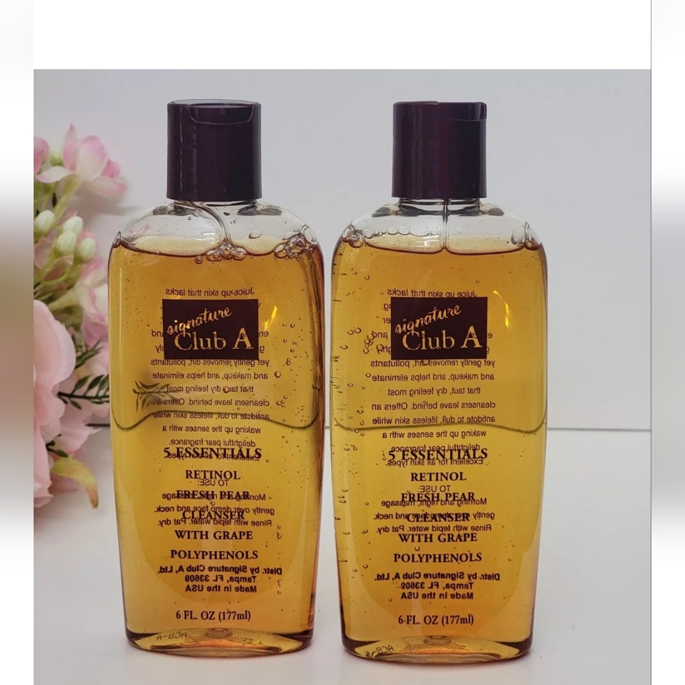 2 pk SIGNATURE CLUB A 5 Essentials Retinal Fresh Pear Cleanser  6 fl oz